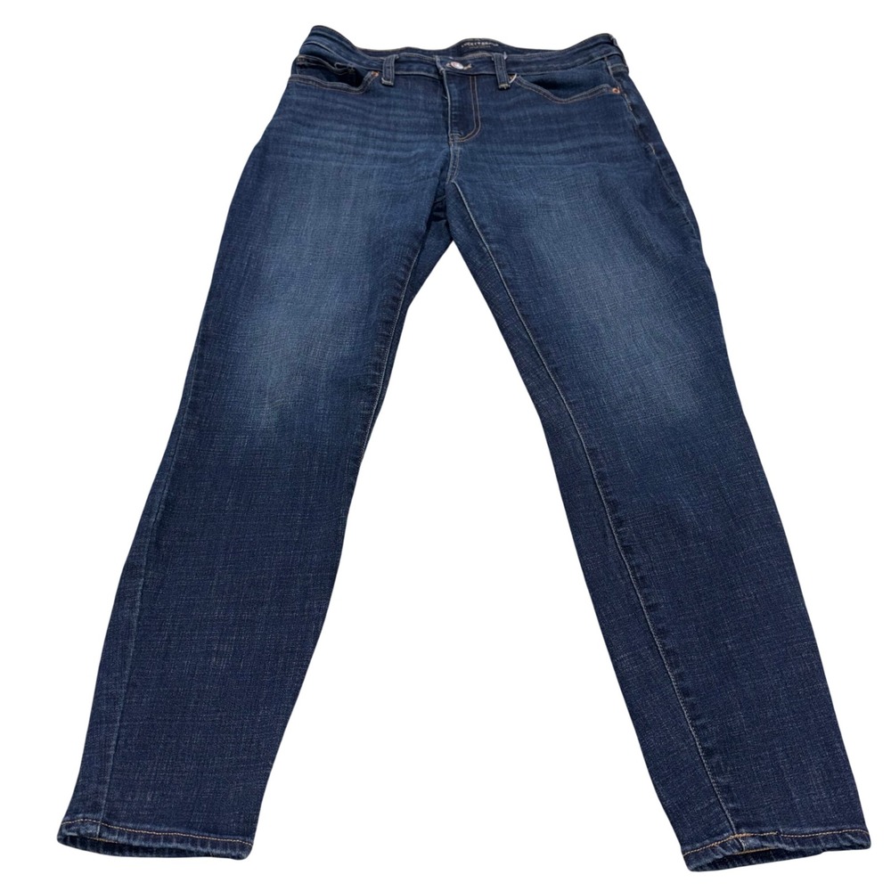Lucky Brand Low Rise Skinny Lolita Jeans Womens 14/32 Regular Dark Blue